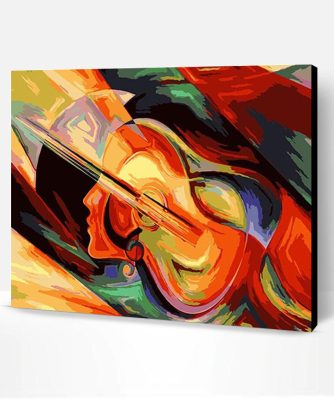 Abstract Guitar Paint By Number