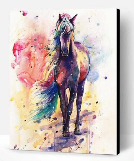 Colored Horse Paint By Number