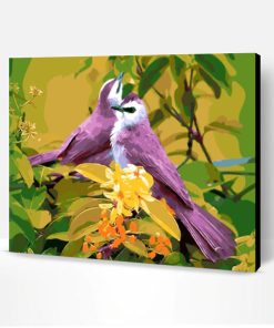 Purple Birds Paint By Number