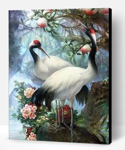 Red Crowned Cranes Paint By Number