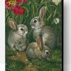 Three Grey Rabbits Paint By Number