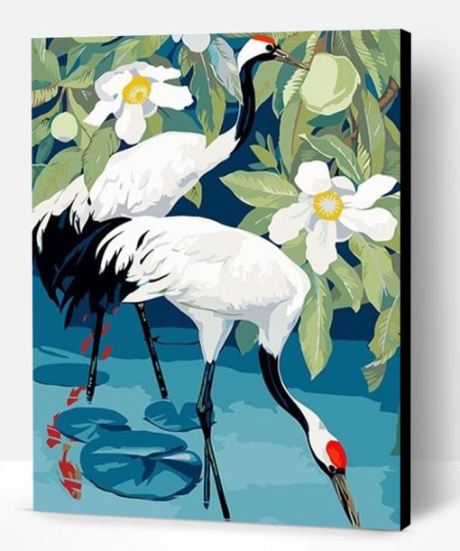 Red Crowned Crane Paint By Number