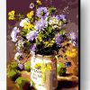 Purple Chrysanthemum Bottle Paint By Number