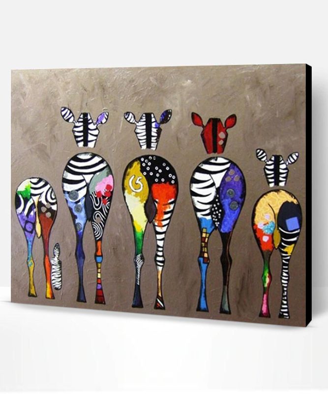 Zebra Bottoms Paint By Number