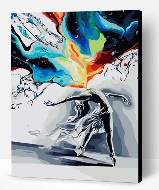 Abstract Ballet Dancer Modern Wall Art Panel Picture Paint By Number