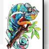 Multicolor Chameleon Paint By Number