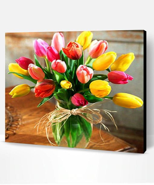 Colourful Tulips Paint By Number