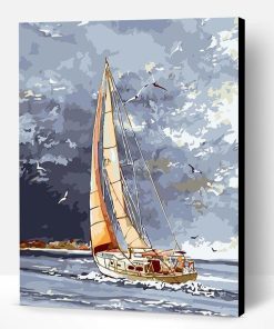 Watercolor Boats Paint By Number