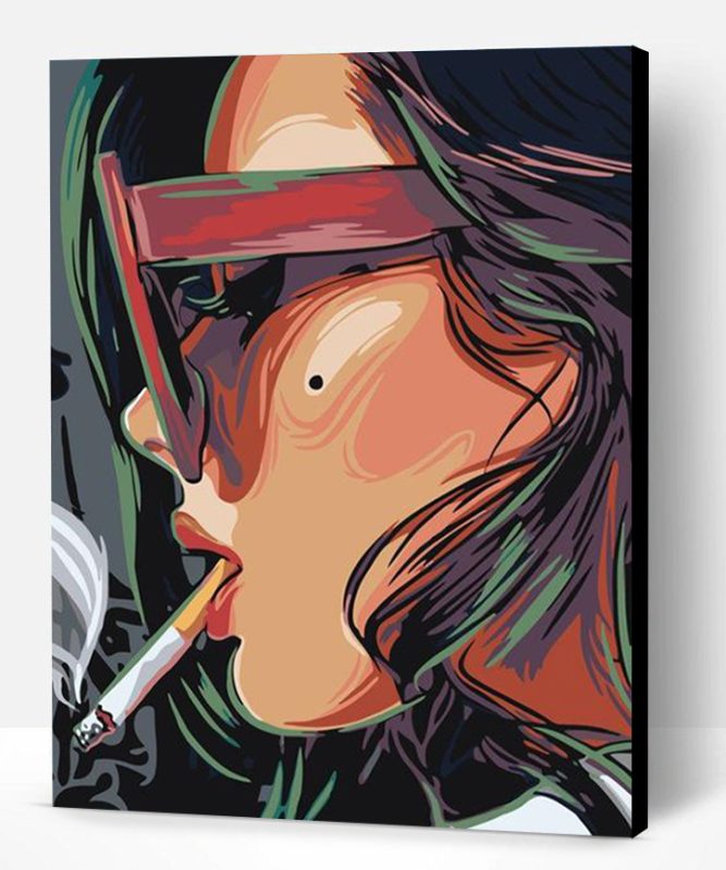 Smoking Girl Paint By Number