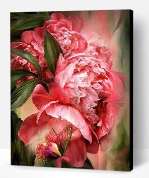 Butterfly Peony Paint By Number