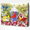 Colorful Birdhouses Paint By Number