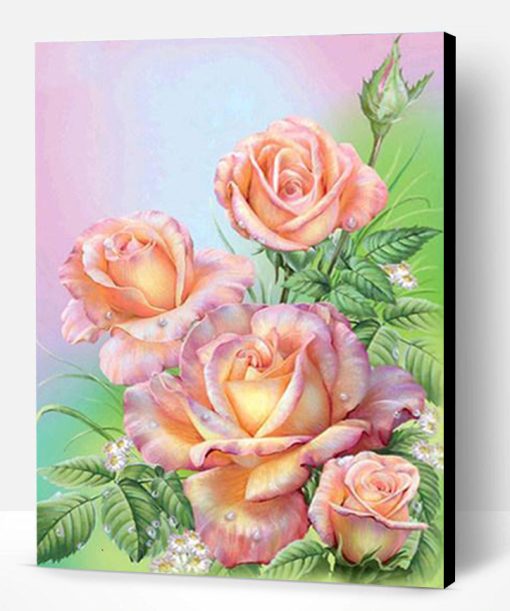 Rose Flowers Arrangement Paint By Number