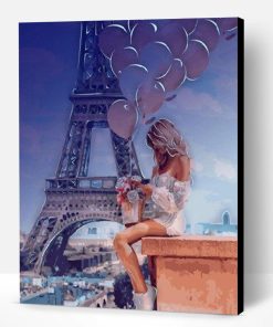 Stylish Girl in Paris Paint By Number