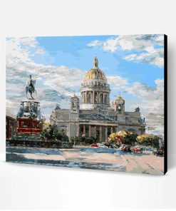 St Isaac's Square in Saint Petersburg Paint By Number