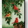 Red Cardinals Bird Paint By Number
