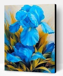 Spring Blue Flower Paint By Number