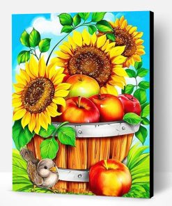 Sunflowers and Apples Paint By Number