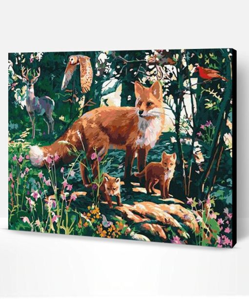 Fox Of Jungle Paint By Number