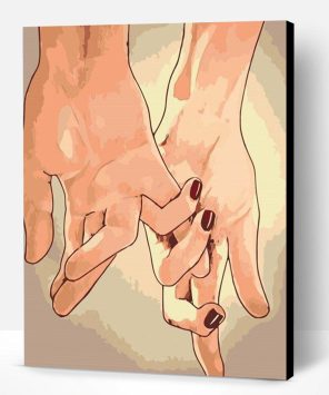 Couple Holding Hands Paint By Number