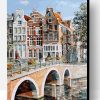 View of Amsterdam Canal Paint By Number