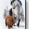 Chow Chow And Horse Paint By Number