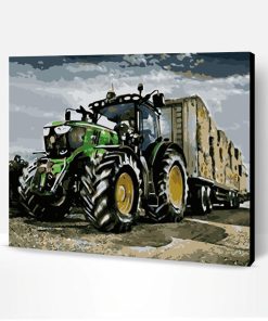 Harvest Tractor Paint By Number