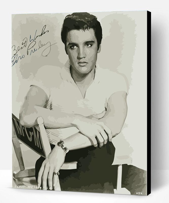 Young Elvis Presley Paint By Number