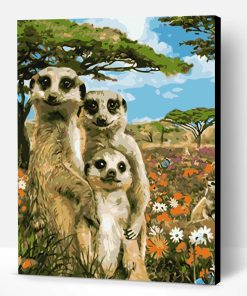 Meerkat family Paint By Number