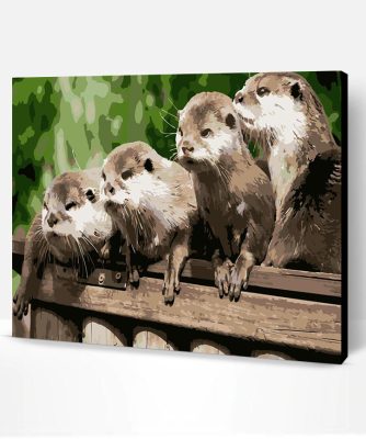 Cute Otters Paint By Number