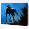 Horse Midnight Blue Paint By Number