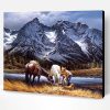 Horses In Mountains Paint By Number