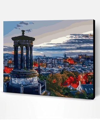 Calton Hill Edinburgh Paint By Number