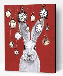 White Rabbit And Time Paint By Number