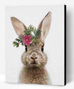 Rabbit Flower Crown Paint By Number