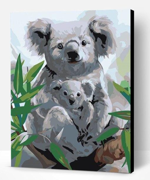 Koala With Her Baby Paint By Number