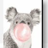 Koala with Bubble gum Paint By Number