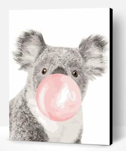 Koala with Bubble gum Paint By Number