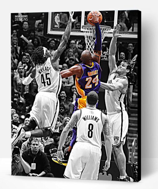 Kobe Bryant Legendary Dunk Paint By Number