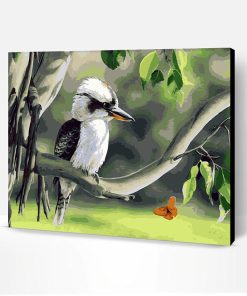 Kookaburra on Branch Paint By Number