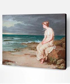 Lady Watching The Sea Paint By Number