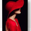 Lady in Red Hat Paint By Number