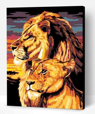 Lion And Son Paint By Number