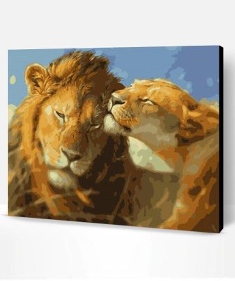 Lion Couple Paint By Number