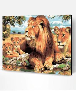 Lion Family Paint By Number
