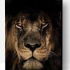 Lion In Dark Paint By Number