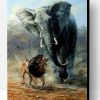 Lion and Elephant Paint By Number