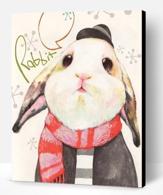 Little White Rabbit Paint By Number