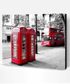 London Telephone Booth Paint By Number