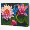 Lotus Flower On Water Paint By Number