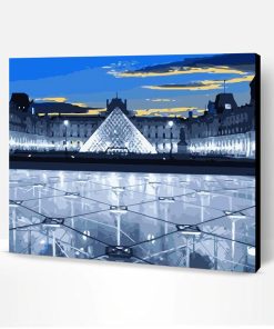 Louvre Museum Paris Paint By Number